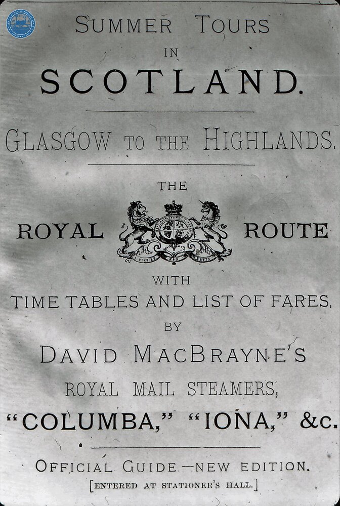David MacBrayne's Brochure 1896