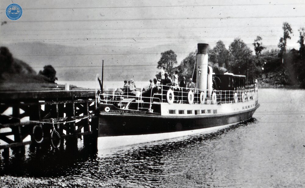 Countess of Bredalbane, Ford Pier, Loch Awe. 1933