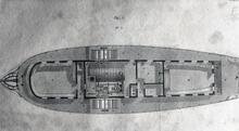 Vessel “E” plan reproduced from Buchanans book on steam vessels