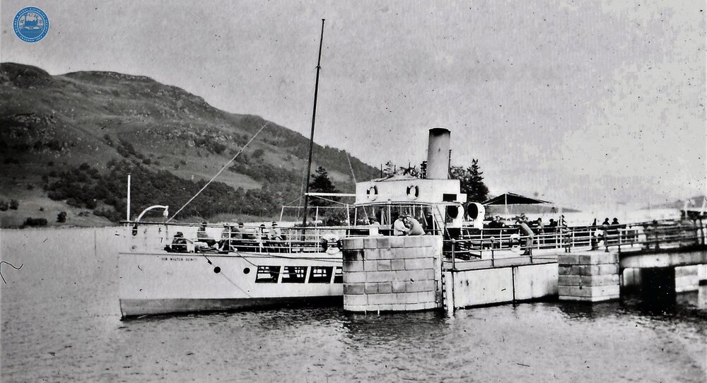 Loch Katrine, “Sir Walter Scott” at Stronachlacher Pier. 1932