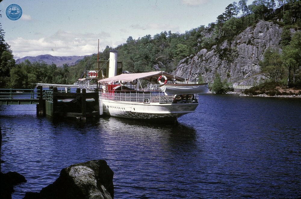 Loch Katrine, “Sir Walter Scott” at Trossachs Pier.  May 24th 1975