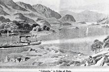 Paddle steamer Columba in Kyles of Bute 1919-1920