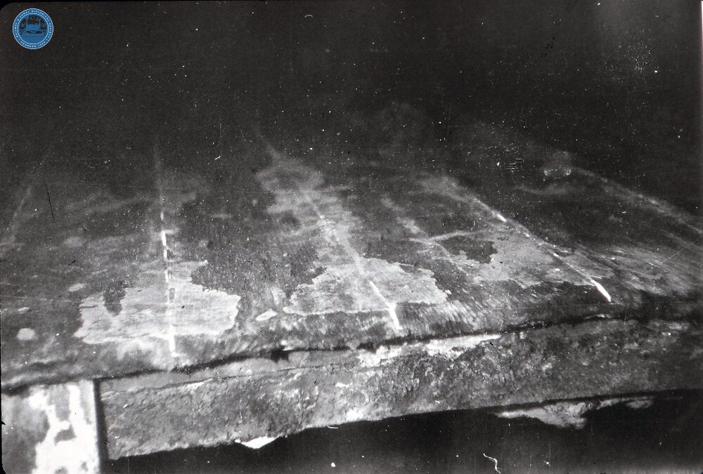 Loch Rannoch  -Gitana (wreck)- cabin entrance. 1970s