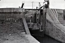 Caldon Canal:  Maintenance boat in Lock at Etruria