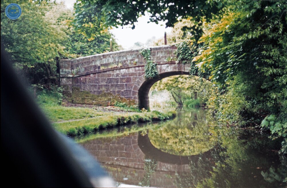 Caldon Canal Leek Branch. West Bridge 9 (final bridge before Aqueduct), May 1975