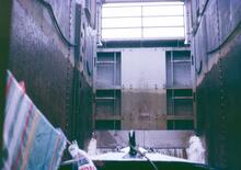 Thurlwood Steel Lock, Trent and Mersey Canal, 11 April 1963