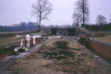 Church Locks 47 and 48, Church Lawton,  Trent & Mersey Canal, 11 April 1963