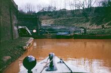 Harecastle Tunnel north end, Trent and Mersey Canal, July 1963