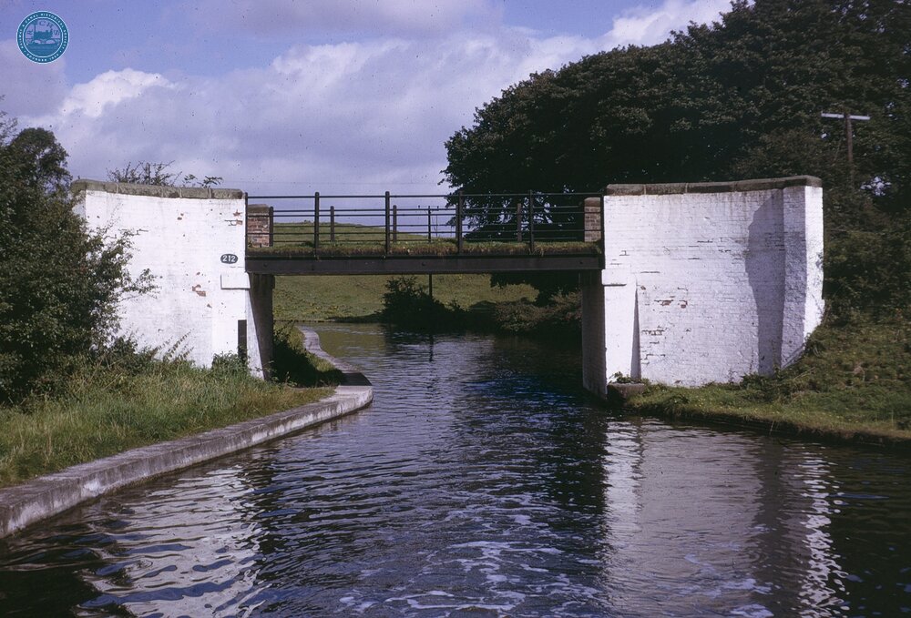 Bridge 212 near Dutton,  Trent & Mersey Canal, Aug 1965