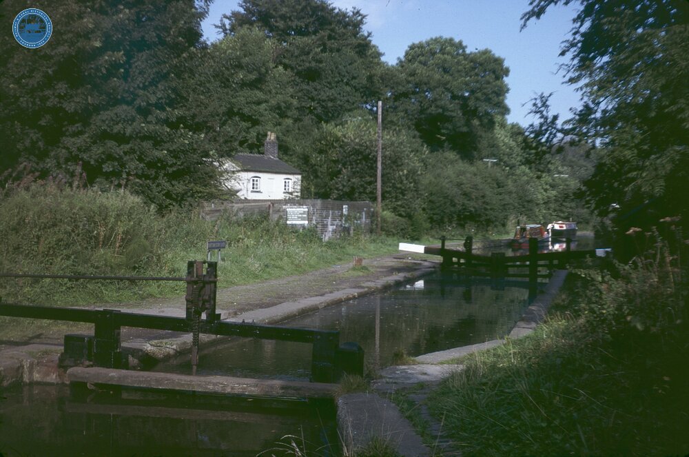 Dutton Stop Lock, Trent & Mersey Canal, Oct 1981