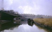 TROUT unloading at Seddons Works, Middlewich, Trent and Mersey Canal, Aug 1965