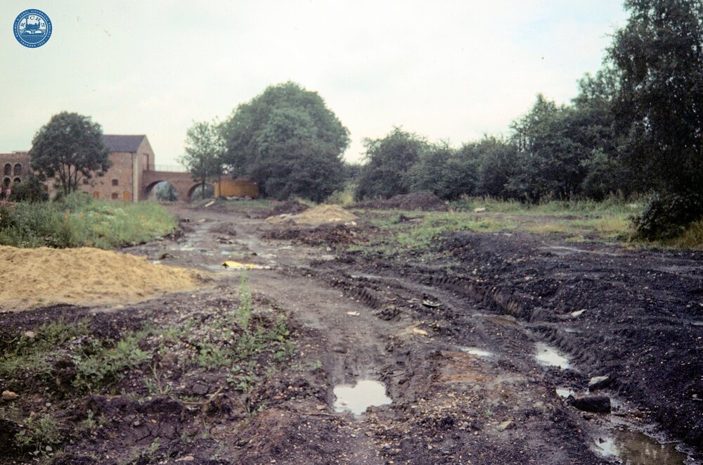 Ashby Canal. Moira. Derelict Canal Bed & Furnace. 1985