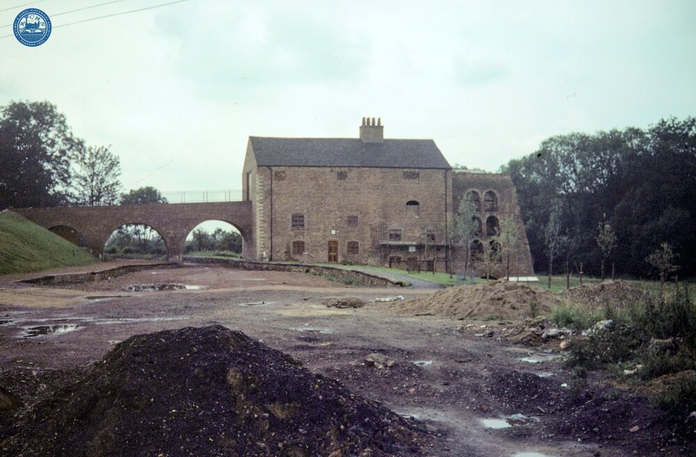 Ashby Canal. Moira. Derelict Canal Bed & Furnace. 1985