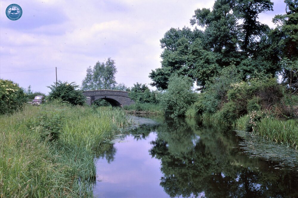 Ashby Canal. Shenton. North to Bridge 37. 28 June 1969