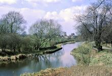 Ashby Canal. Shackerstone. Aqueduct north from Railway Station. 31 March 1967