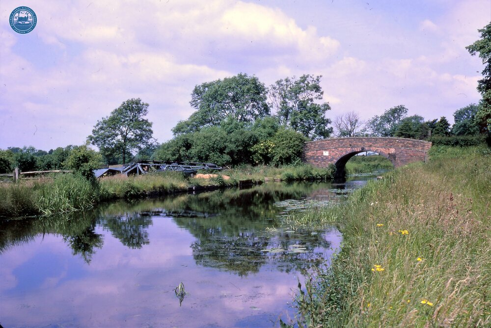Ashby Canal. Gopsall wharf and bridge 58. 28 June 1969