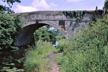 Ashby Canal. North of Snarestone Tunnel. Bridge 60 (Varnham's Bridge).. 28 June 1969