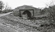 Griff Hollows Canal and entrance bridge from Coventry Canal