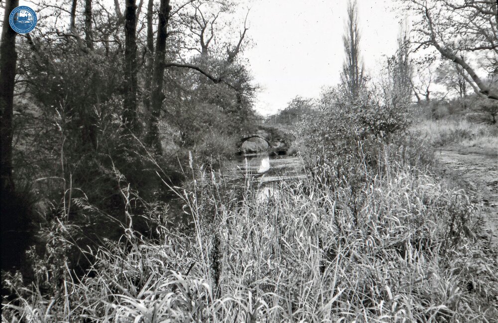 Distant view of Coventry Road bridge, Griff Hollows Canal