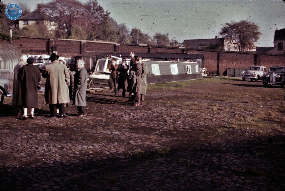 Coventry Canal: Converted narrowboat Ftatateeta at Coventry Basin