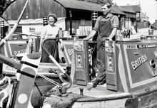 Coventry Canal: The Hambridges at Coventry. 1957
