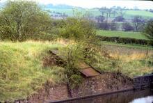 Coventry Canal. Hartshill. Coal Loading Chute. 1978