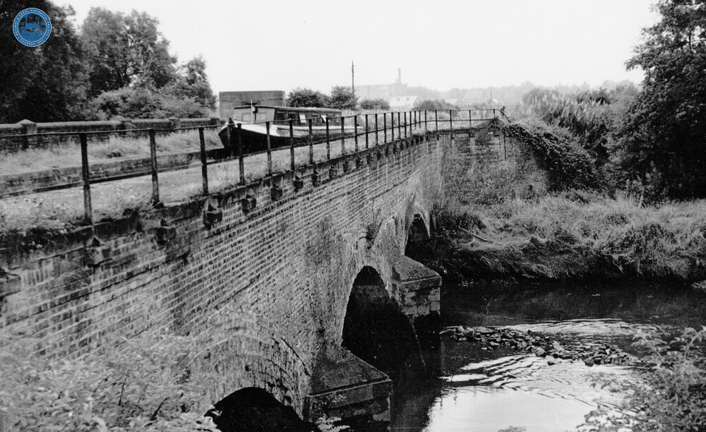 River Tame aqueduct, Fazeley. 1958