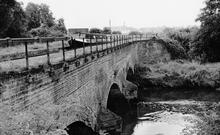 River Tame aqueduct, Fazeley. 1958