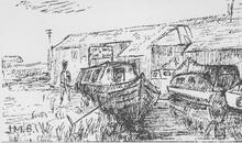 Sketch of Coventry Canal basin