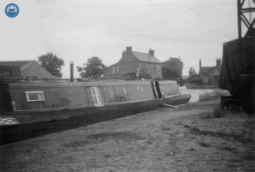 Hawkesbury Junction, Salvation Army Narrowboat “Salvo”. June 1957
