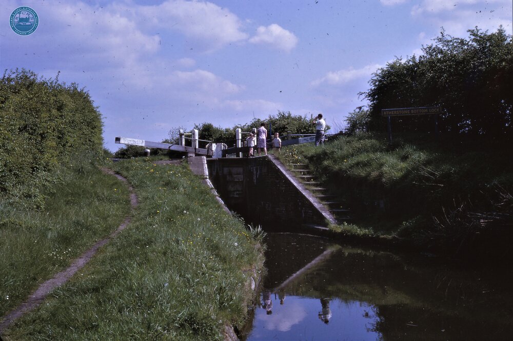 Coventry Canal. Fazeley- Coventry. Atherstone Lock 11 (Atherstone Bottom Lock). 15/05/1966