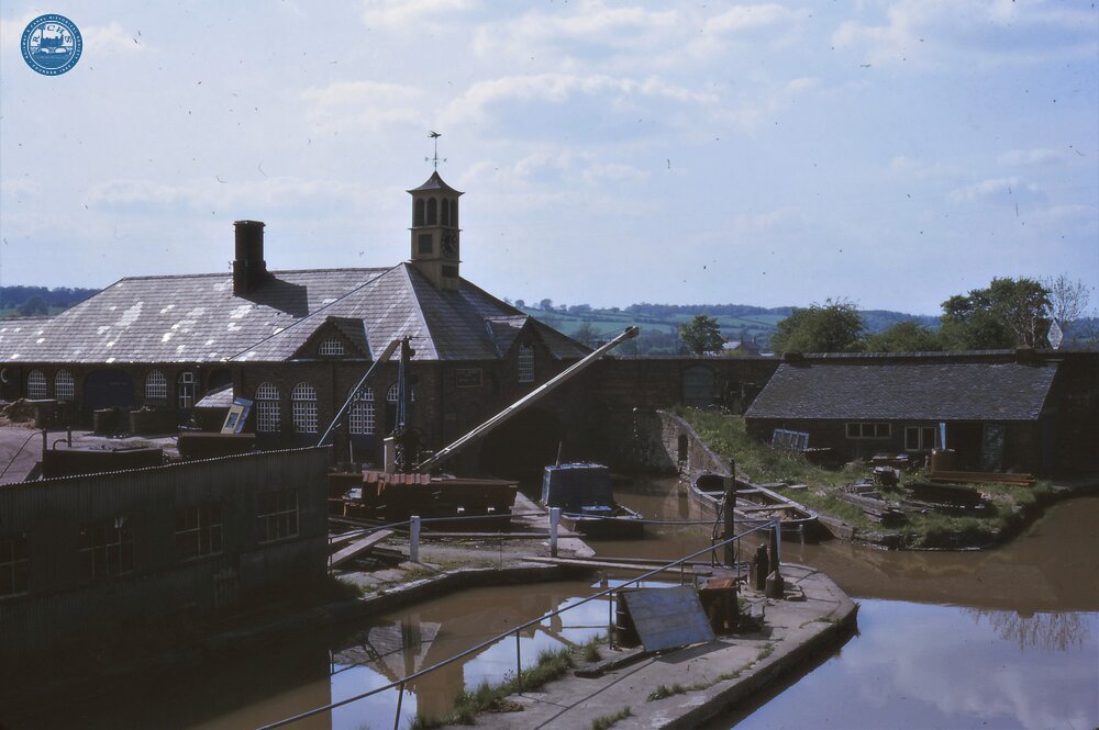 Coventry Canal. Fazeley- Coventry. Hartshill [British Waterways Board] Depot. 15/05/1966