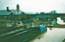 BILSTER in dry dock at Hartshill, Coventry Canal, 1965