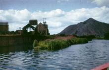 Pooley Hall Colliery basin, Coventry Canal, Aug 1965