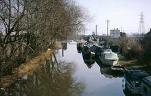 Hawkesbury Junction from Railway bridge on Coventry Arm, Coventry Canal, Apr 1969