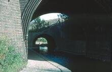 Droitwich Barge Canal, tube under railway line