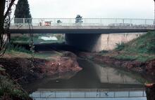 Droitwich Barge Canal, by railway bridge after excavation