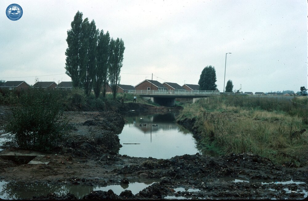 Droitwich Barge Canal, by railway bridge after excavation