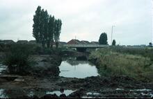 Droitwich Barge Canal, by railway bridge after excavation