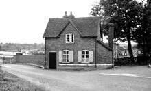 Leominster Canal. Burford. Harp Bank Cottage, Clee Hill Road, in Summer 1954 or 1957.