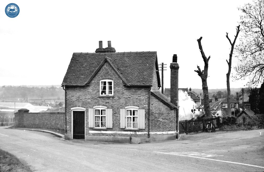 Leominster Canal. Burford. Harp Bank Cottage, Clee Hill Road, in Winter 1954 or 1957.