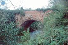 Leominster Canal. River Rea aqueduct from the Southeast. 14 October 1985