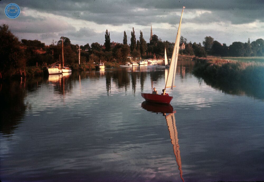 Sailing boat on River 