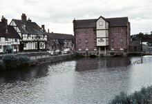 Abbey Mill and river at Tewkesbury. 