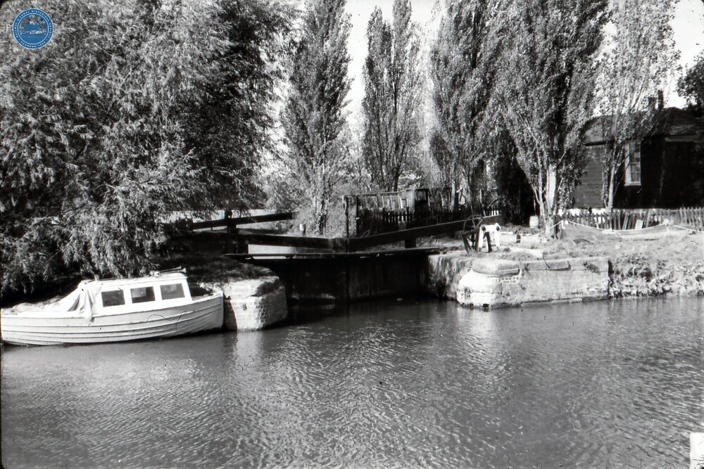 Entrance to Avon Lock Tewkesbury. 1961 