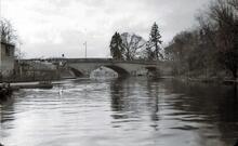 Workman Bridge, Evesham, from upstream. 1961