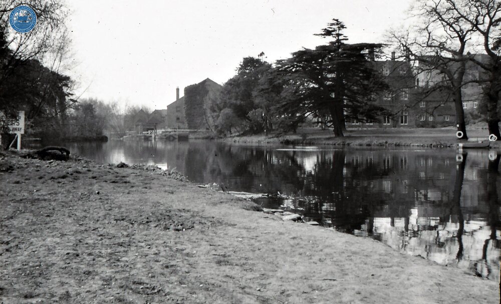 Stratford-on-Avon, Looking downstream towards Lucy's Mill. 1961