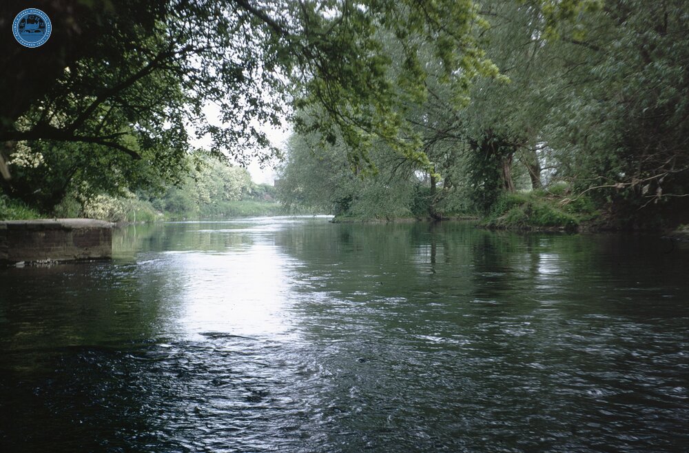 Junction with River Stour, Old Stratford. July 1971