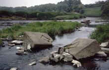 Remains of Lower Welford Lock. June 1971