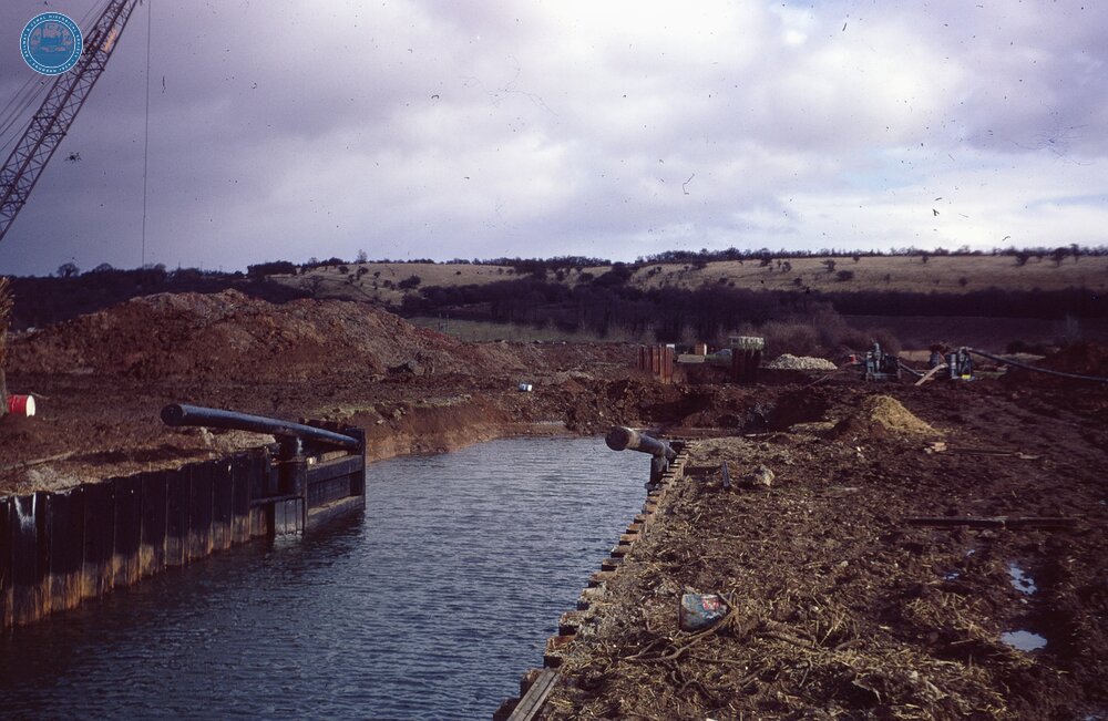 George Billington Lock under construction. March 1970